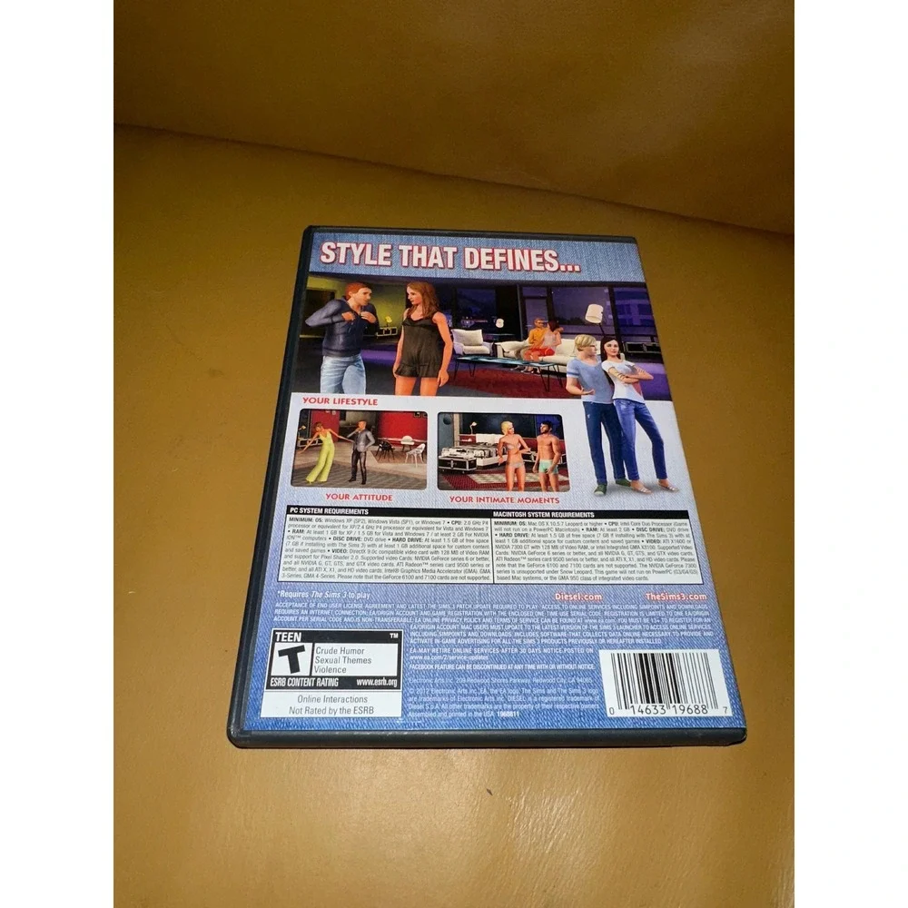 The Sims 3 Diesel Stuff Pack PC Mac Video Game Expansion EA Diesel Clothing Home